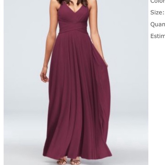 Gorgeous David’s bridal bridesmaid dress - Picture 7 of 10